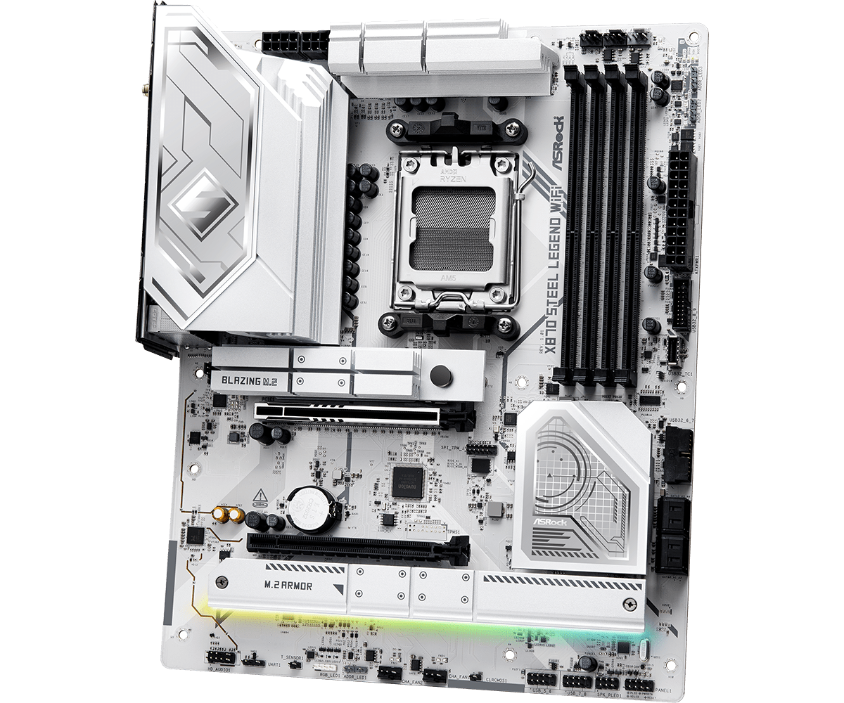 【ジャンク】ASRock X870 Steel Legend WiFi ATX ASRock X870 STEEL LEGEND WIFI Socket AM5 AMD X870 DDR5 SATA3 ATX